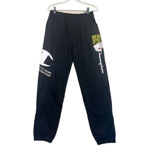 NWT‎ Mens Champion Super Fleece 3.0 Sweatpants Joggers Black Size Small